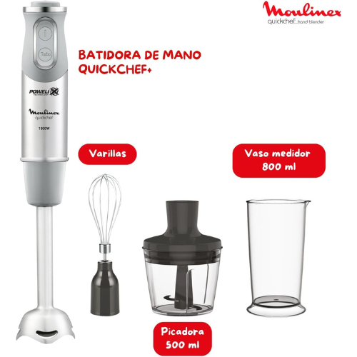Batidora de Mano de 1000W de Alto Rendimiento con Accesorios Multifunción