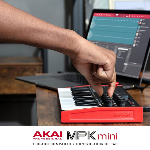 Controlador MIDI Compacto de 25 Teclas para Producción Musical Creativa