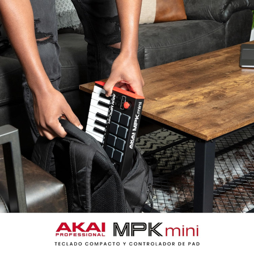 Controlador MIDI Compacto de 25 Teclas para Producción Musical Creativa