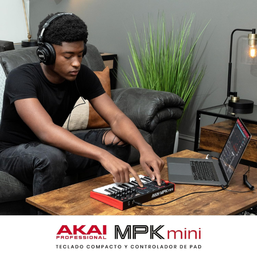 Controlador MIDI Compacto de 25 Teclas para Producción Musical Creativa