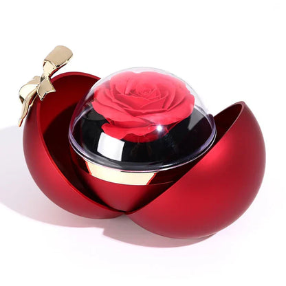 Caja Rose Éternelle – Collar doble corazón grabado