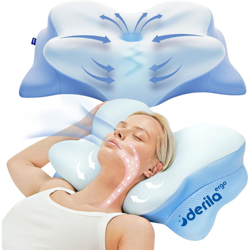 Almohada Ergonómica de Viscoelástica para Soporte Cervical