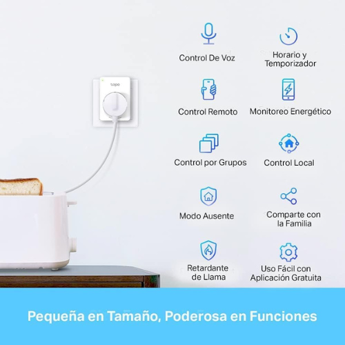 Enchufe WiFi Inteligente – Pack de 4 Enchufes Remotos con Monitorización de Energía y Compatibilidad con Asistentes de Voz