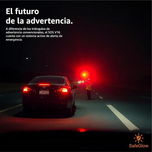 Luz de Emergencia Compacta V16 – Baliza de Seguridad Conectada