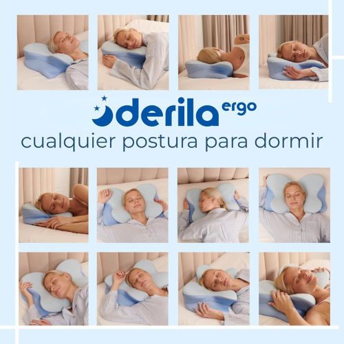 Almohada Ergonómica de Viscoelástica para Soporte Cervical
