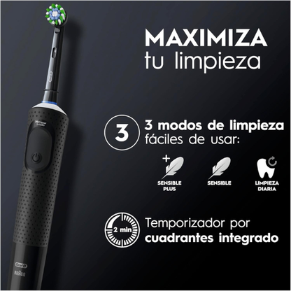 Cepillo Dental Eléctrico Vitality Pro – Mango Recargable + 1 Cabezal