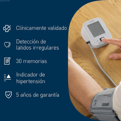 Monitor de Presión Arterial de Brazo Automático – Esfigmomanómetro Digital para Uso en Casa