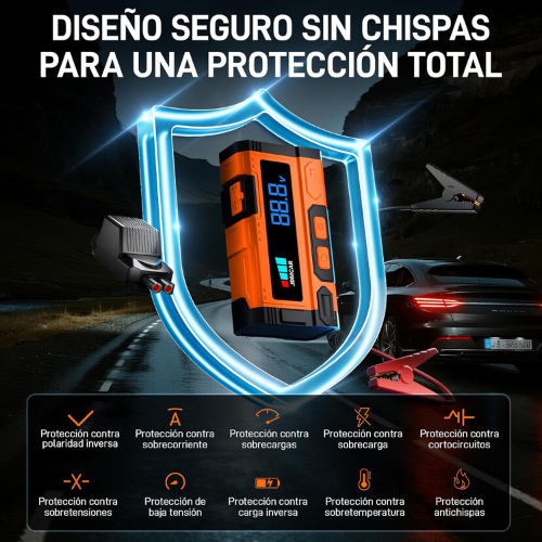 Arrancador Portátil de Alta Potencia para Arranques Confiables