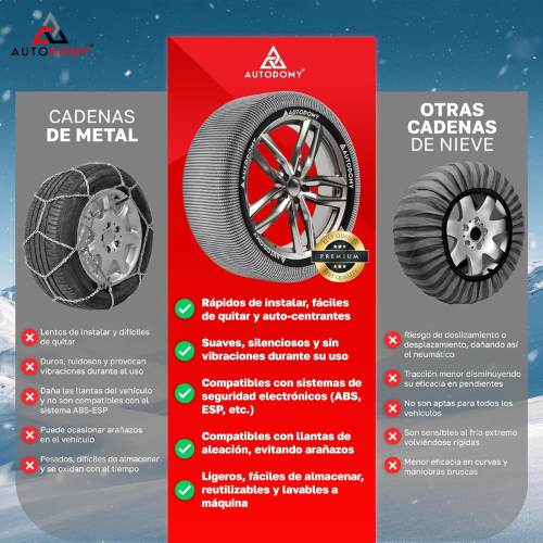 Calcetines Antideslizantes de Tela para Conducción Segura en Invierno