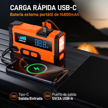 Arrancador Portátil de Alta Potencia para Arranques Confiables