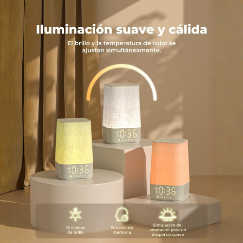 Luz de Despertar Suave al Amanecer – Simulación Natural de Mañana