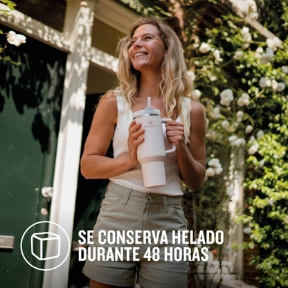 Botella Térmica con Pajita – Vaso de Hidratación de 1.2 L