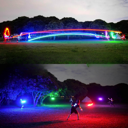 Disco Volador LED para Diversión Nocturna al Aire Libre