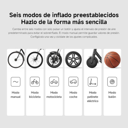 Compresor de Aire Eléctrico Portátil – Solución Compacta de Inflado