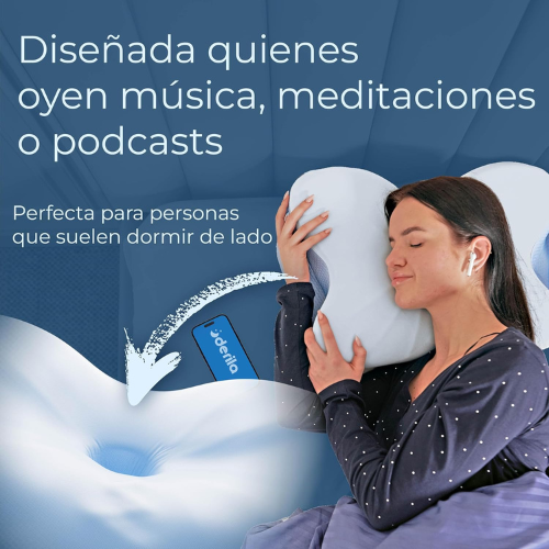 Almohada Ergonómica de Viscoelástica para Soporte Cervical