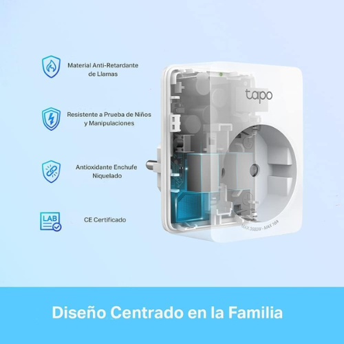 Enchufe WiFi Inteligente – Pack de 4 Enchufes Remotos con Monitorización de Energía y Compatibilidad con Asistentes de Voz