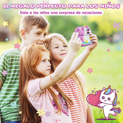 Cámara Infantil Instantánea con Divertido Diseño de Unicornio