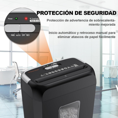 Trituradora de Documentos de Corte Cruzado para Oficina Compacta