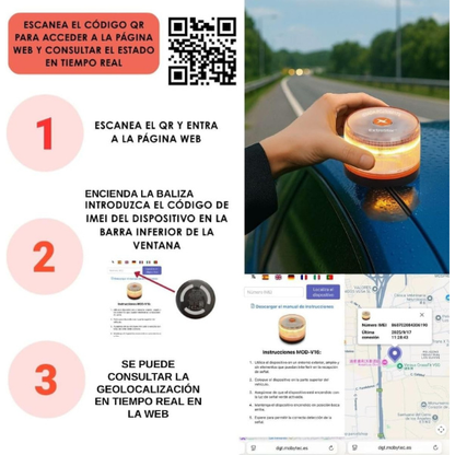Baliza de Emergencia con Geolocalización – Pack de 2 Unidades