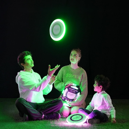 Disco Volador LED para Diversión Nocturna al Aire Libre