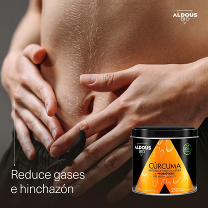 Cápsulas Veganas de Cúrcuma con Probióticos, Jengibre y Pimienta Negra – 1460 mg – Antiinflamatorio Natural