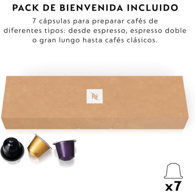 Máquina de Café Espresso con Cápsulas y Diseño Compacto