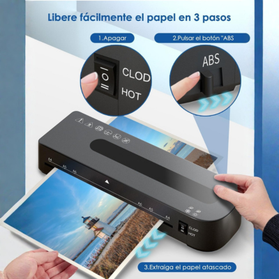 Plastificadora Compacta 4‑en‑1 A4 para Casa y Oficina