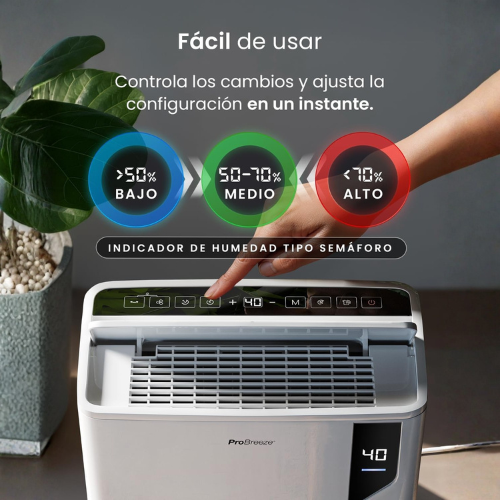 Potente Deshumidificador de 20 L para Espacios Más Frescos y Secos