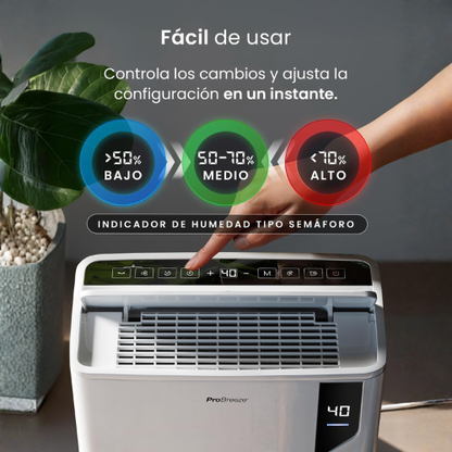 Potente Deshumidificador de 20 L para Espacios Más Frescos y Secos