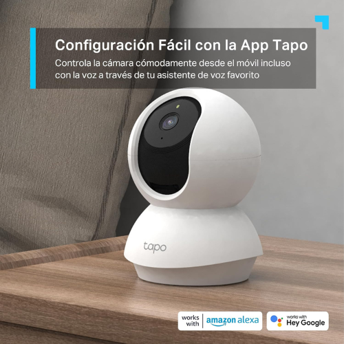 Cámara de Seguridad WiFi Interior (Pack de 2) – Giro/Inclinación 360°, Resolución 2K, Visión Nocturna y Audio Bidireccional