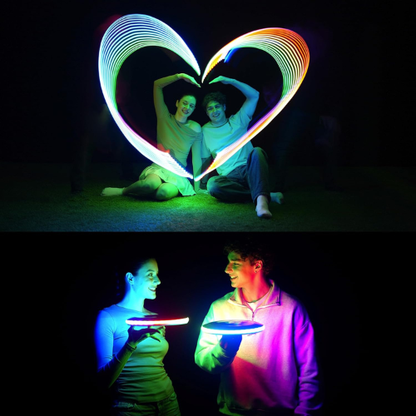 Disco Volador LED para Diversión Nocturna al Aire Libre