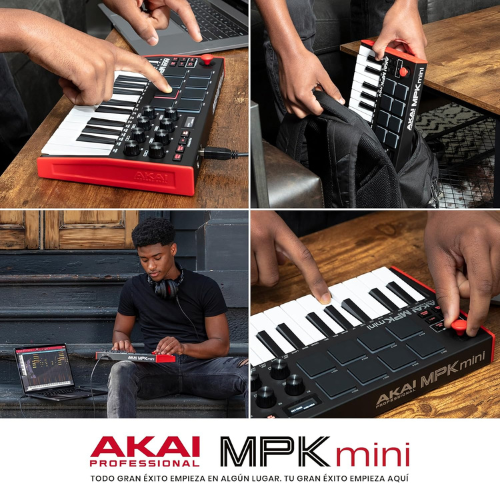 Controlador MIDI Compacto de 25 Teclas para Producción Musical Creativa