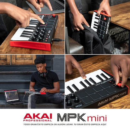 Controlador MIDI Compacto de 25 Teclas para Producción Musical Creativa