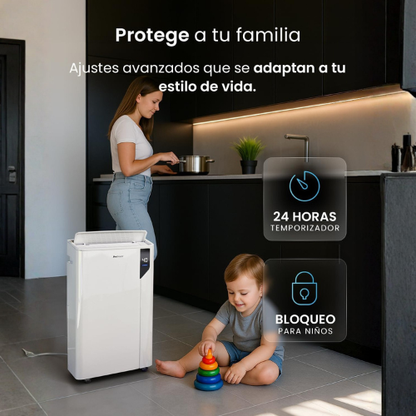 Potente Deshumidificador de 20 L para Espacios Más Frescos y Secos