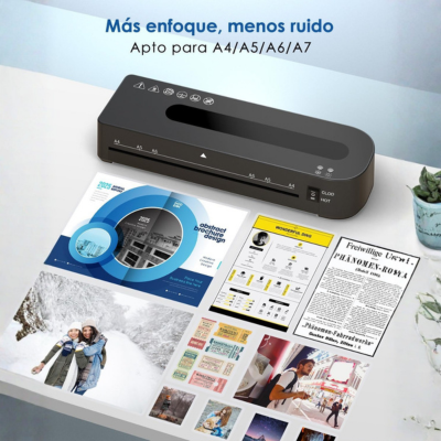Plastificadora Compacta 4‑en‑1 A4 para Casa y Oficina