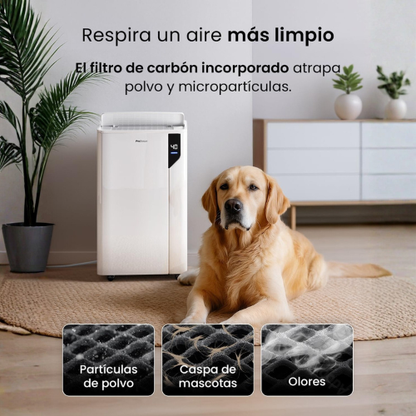 Potente Deshumidificador de 20 L para Espacios Más Frescos y Secos