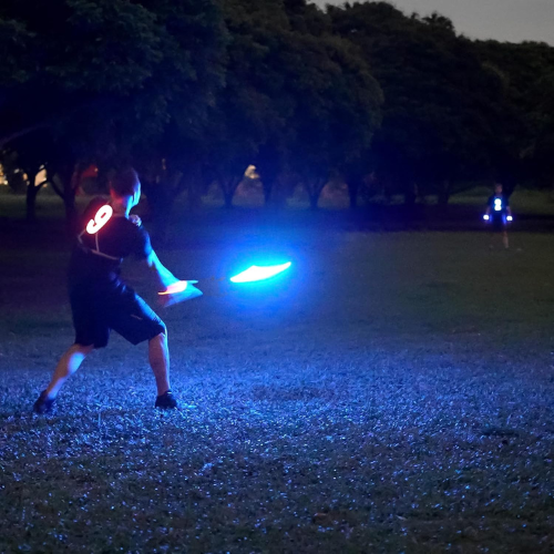Disco Volador LED para Diversión Nocturna al Aire Libre