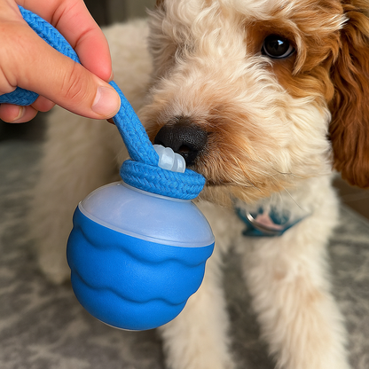 La pelota de frambuesa - Juguete interactivo para perros
