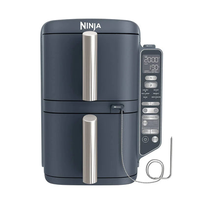 Freidora Ninja Double Stack XL de 2 niveles con sistema Smart Cook, 9,5 l, Cyber Space