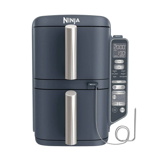 Freidora Ninja Double Stack XL de 2 niveles con sistema Smart Cook, 9,5 l, Cyber Space