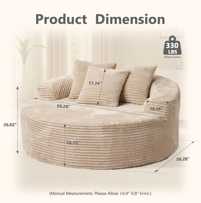 Lumen: Silla redonda de espuma