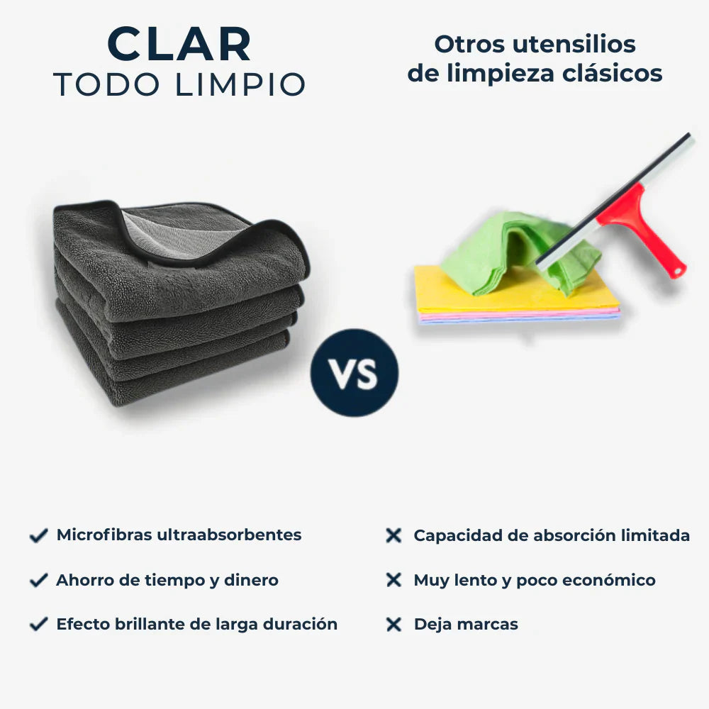Todo limpio - Paños de microfibras XXL
