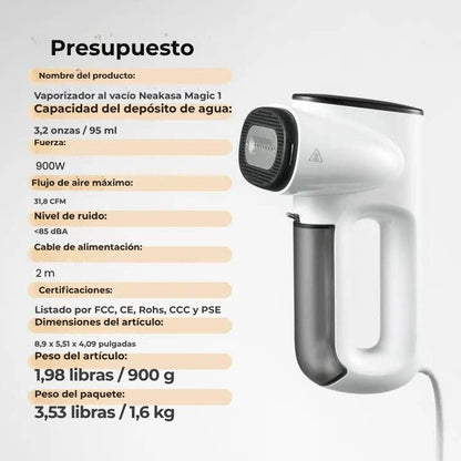 STEAMIFY™ Plancha de vapor profesional con función de succión – Sin arrugas en segundos