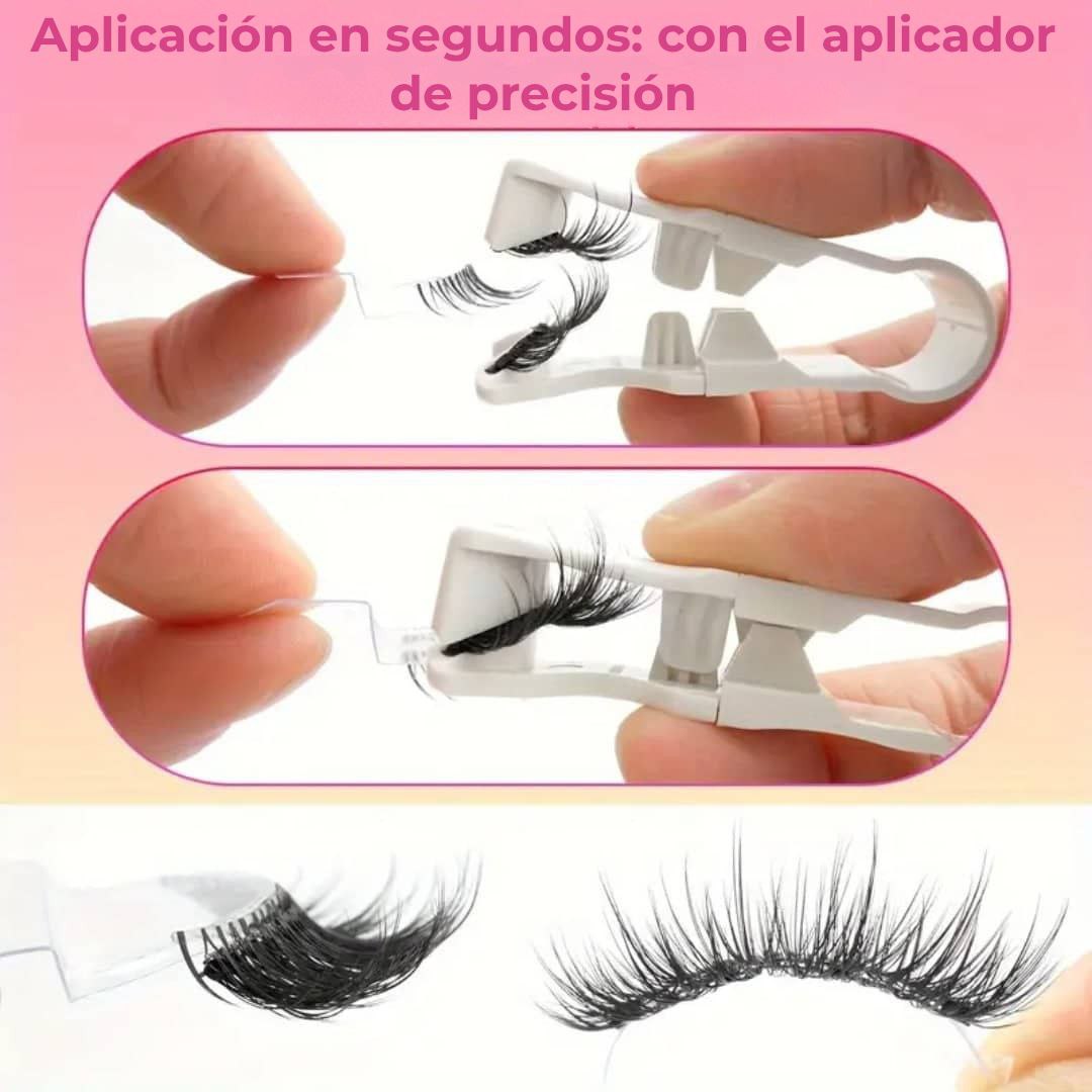 Lumoshe - Pestañas postizas magnéticas y esponjosas