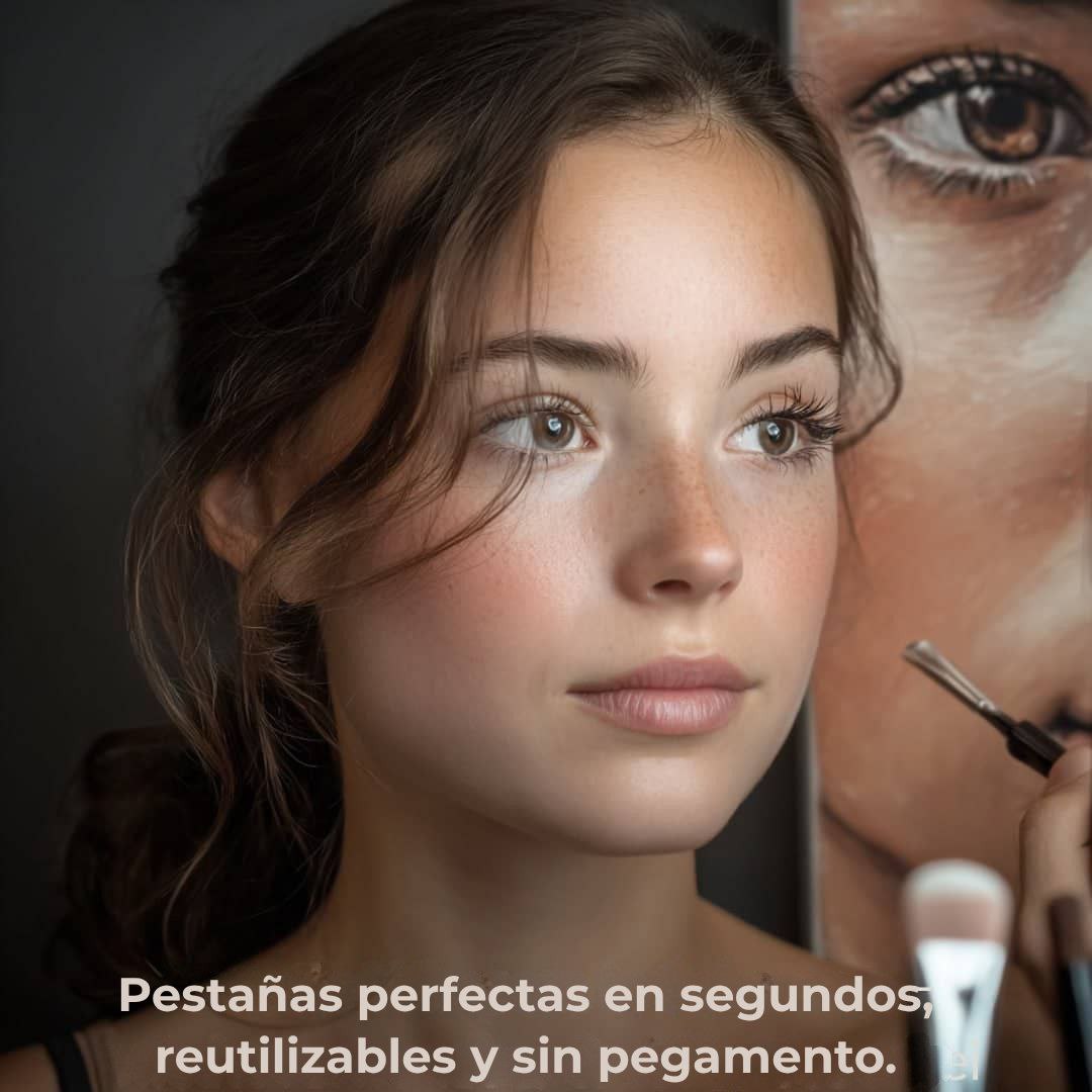 Lumoshe - Pestañas postizas magnéticas y esponjosas