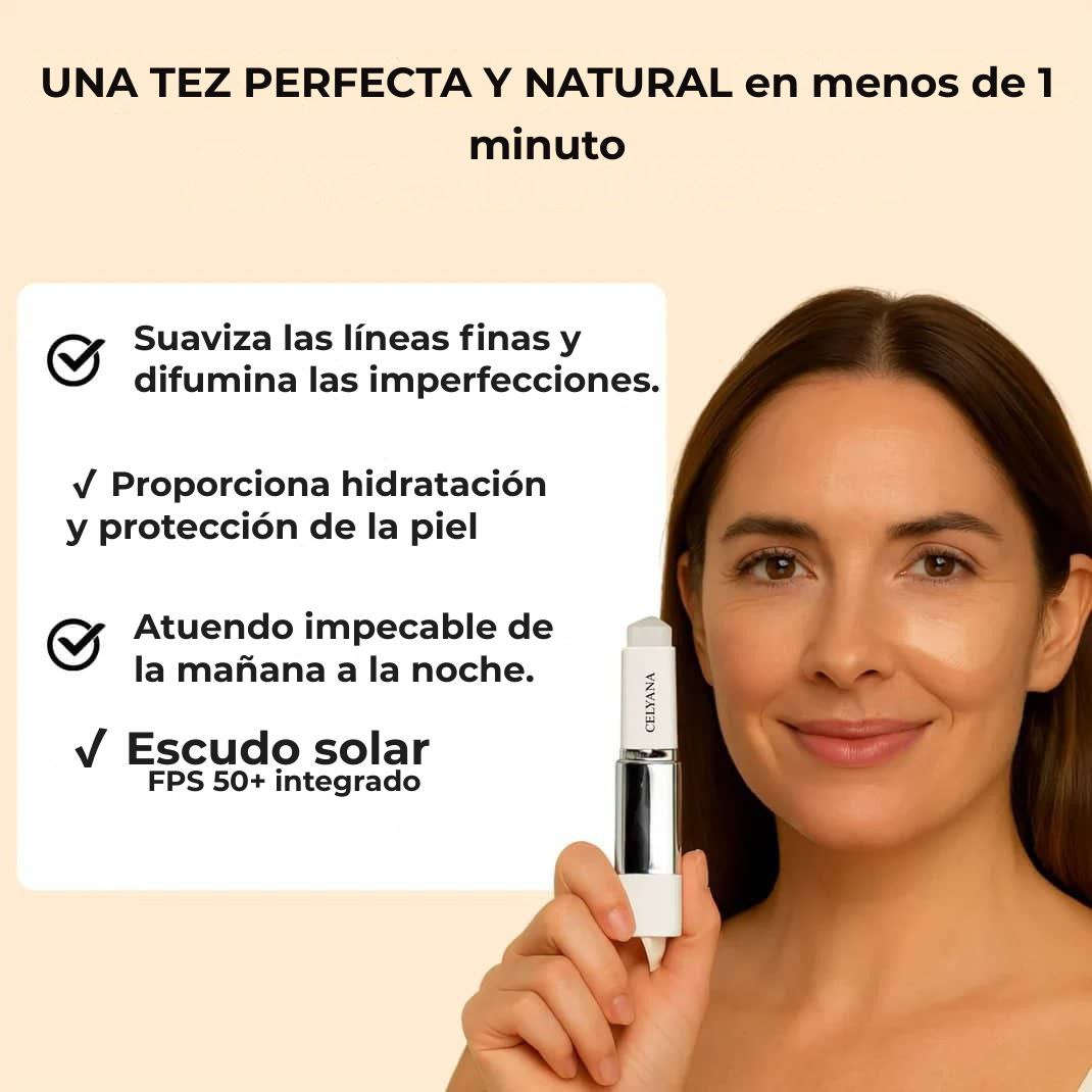 Base de maquillaje 2 en 1 con brocha integrada