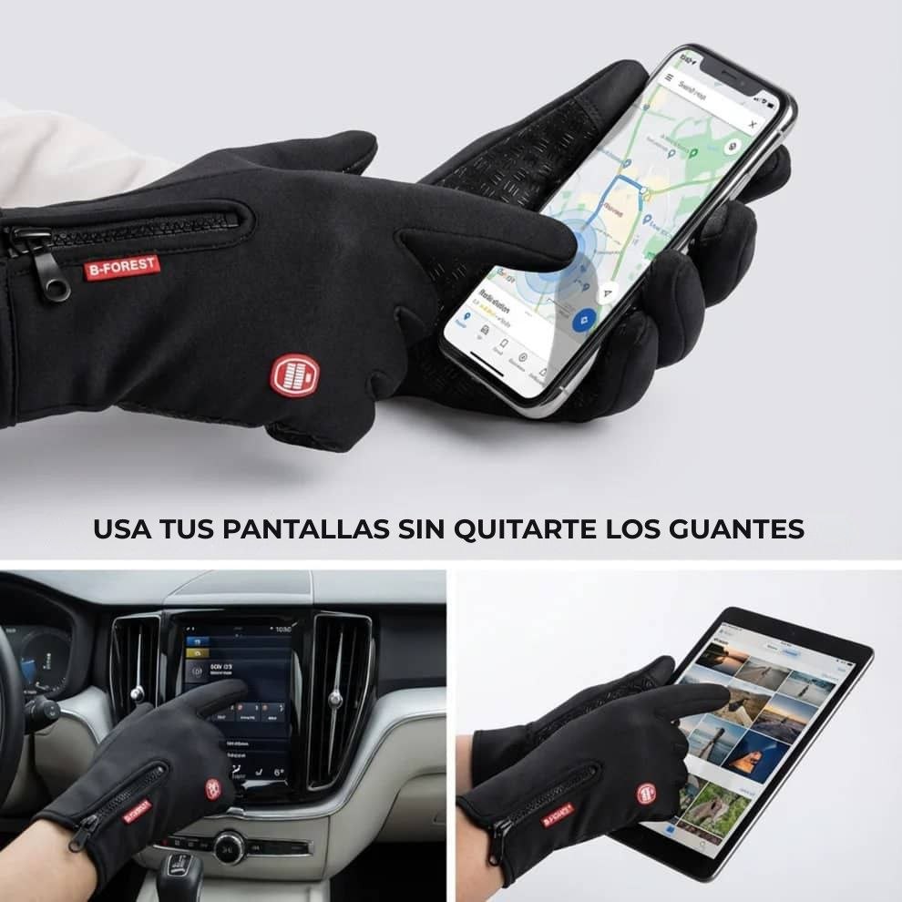 Aura - Guantes cálidos, impermeables y táctiles.