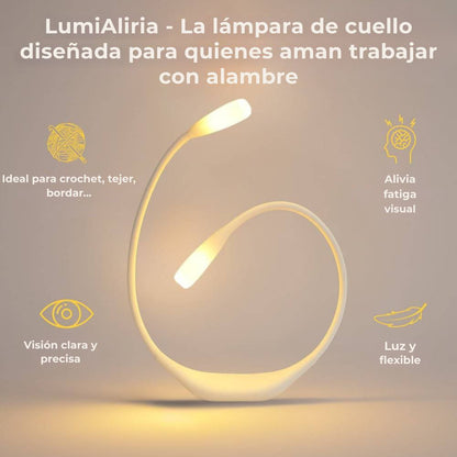 LumiAliria: lámpara de cuello que ilumina sus creaciones y alivia la fatiga ocular