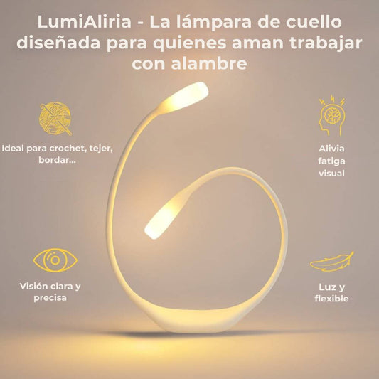 LumiAliria: lámpara de cuello que ilumina sus creaciones y alivia la fatiga ocular
