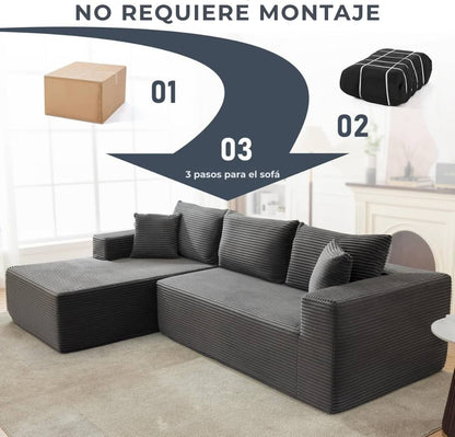 Sofá Modular Cloud Nine – Confort Total sin Estructura